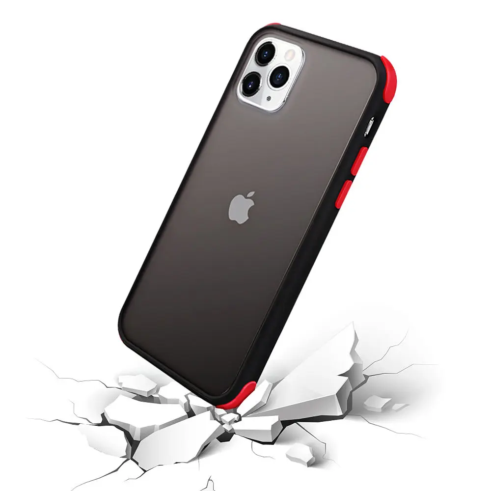 Матовый Прозрачный чехол для телефона iPhone 11 XR XS Max X 6 6S 7 8Plus Siliicone защитный бампер жесткий чехол для телефона