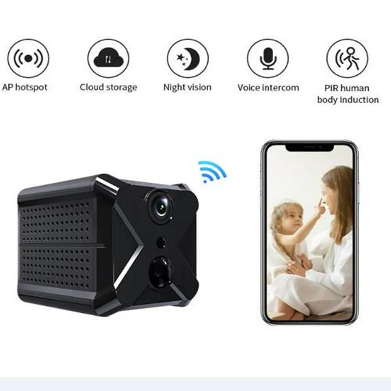 

2021 New X9 Smart Security Mini Motion Camera HD Non-light Night Camera Home Security Baby Care Wireless WiFi Monitoring Webcam