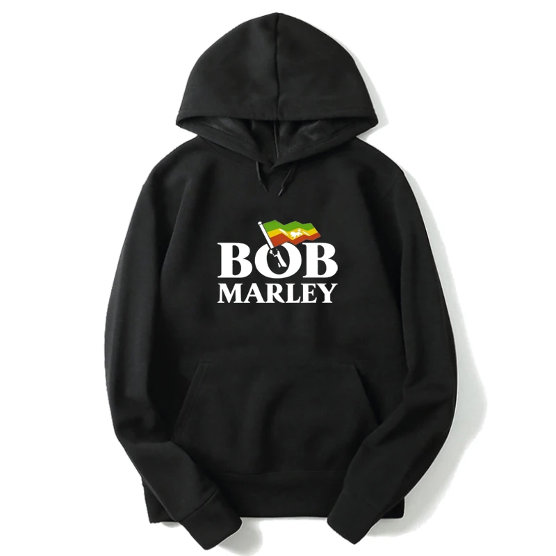 Женские и мужские толстовки с капюшоном Bob Marley Осенние Пуловеры длинным рукавом в