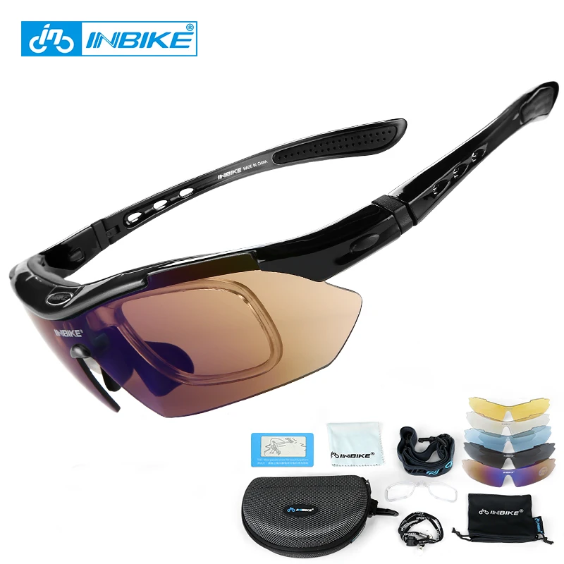 INBIKE поляризационные спортивные мужские солнцезащитные очки MTB дорожные