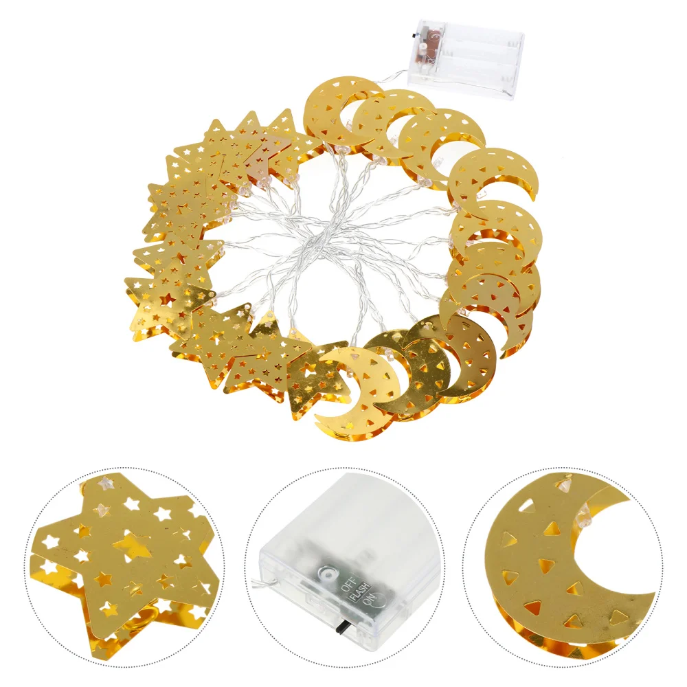 Праздничный светильник гирлянда ажурные подвесные лампы гирлянды в форме Луны 1