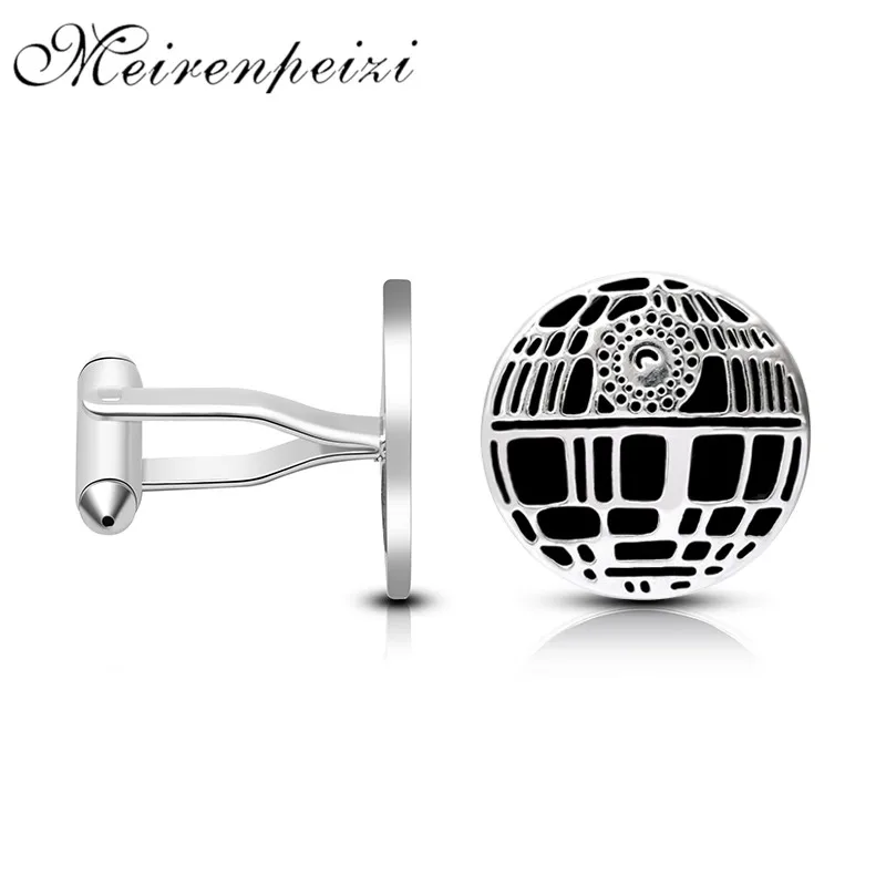 Мужская Гламурная рубашка запонки с круглыми узорами планета земля мир шар