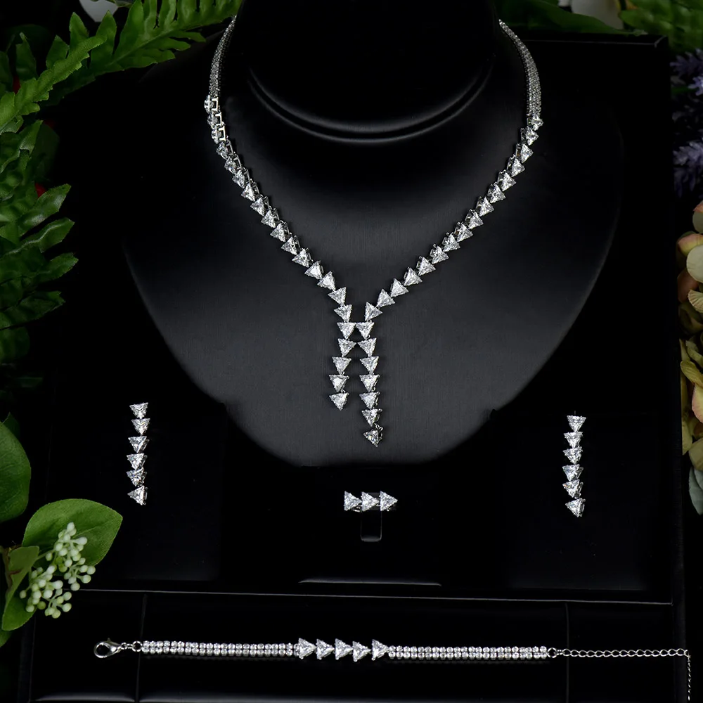

Sederyla New Luxury Exclusive Necklace Earring Jewelry Sets For Women Wedding Bridal Cubic Zircon Dubai High End Accessories