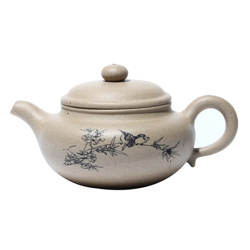 

Yixing raw ore Zisha pot raw ore mud full hand antique tea pot Kung Fu gift tea set goods