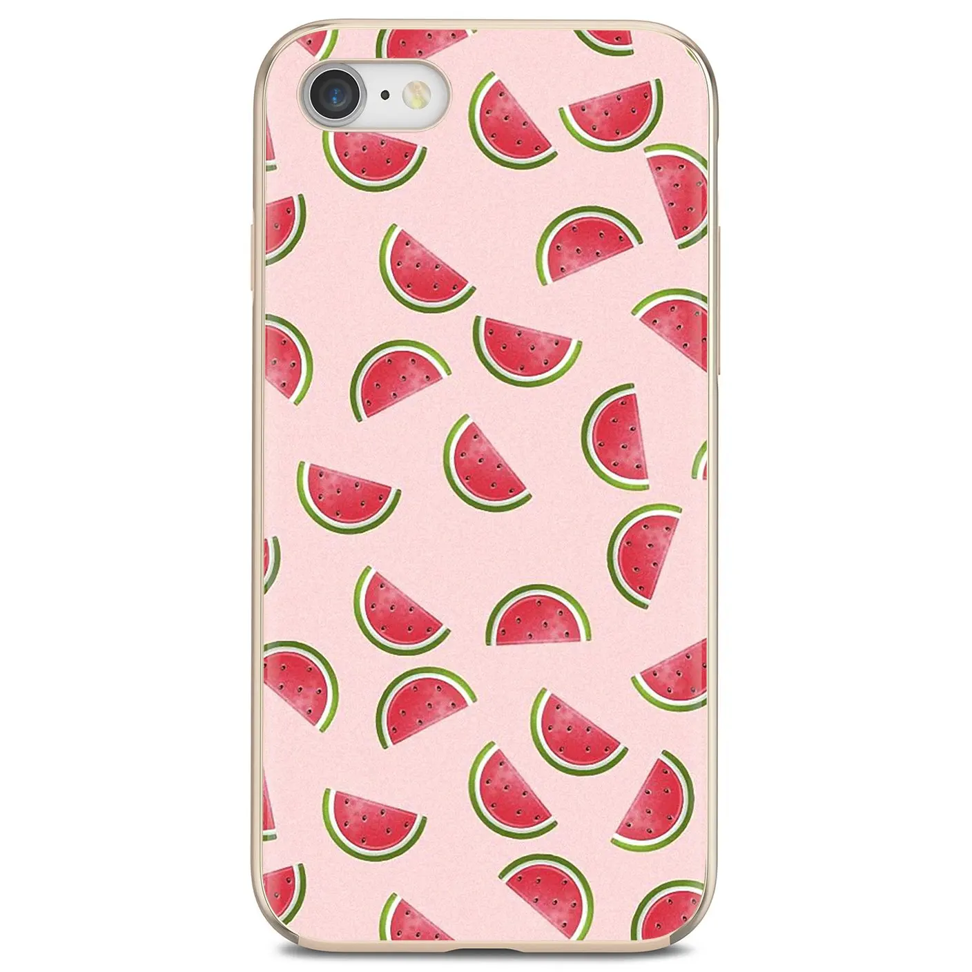 Летний Мягкий силиконовый чехол из ТПУ с изображением арбуза и фруктов для Xiaomi
