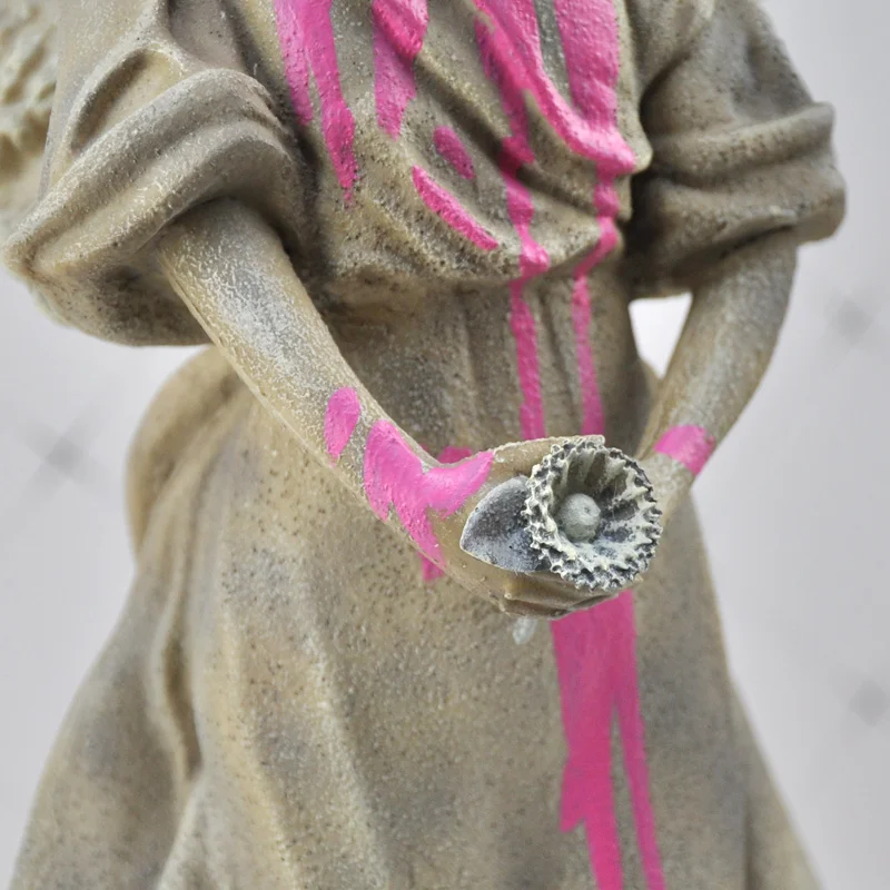 Оригинальная поддельная скульптура Бэнкси для рисования Железный Ковш ангел