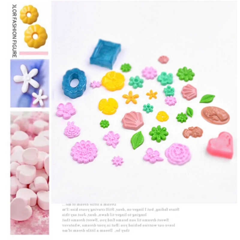 

1 PC Nail Art Silicone Mold Flower Shapes More Style Nail Glue Diy Manicure Nail Art Decorations Accessories