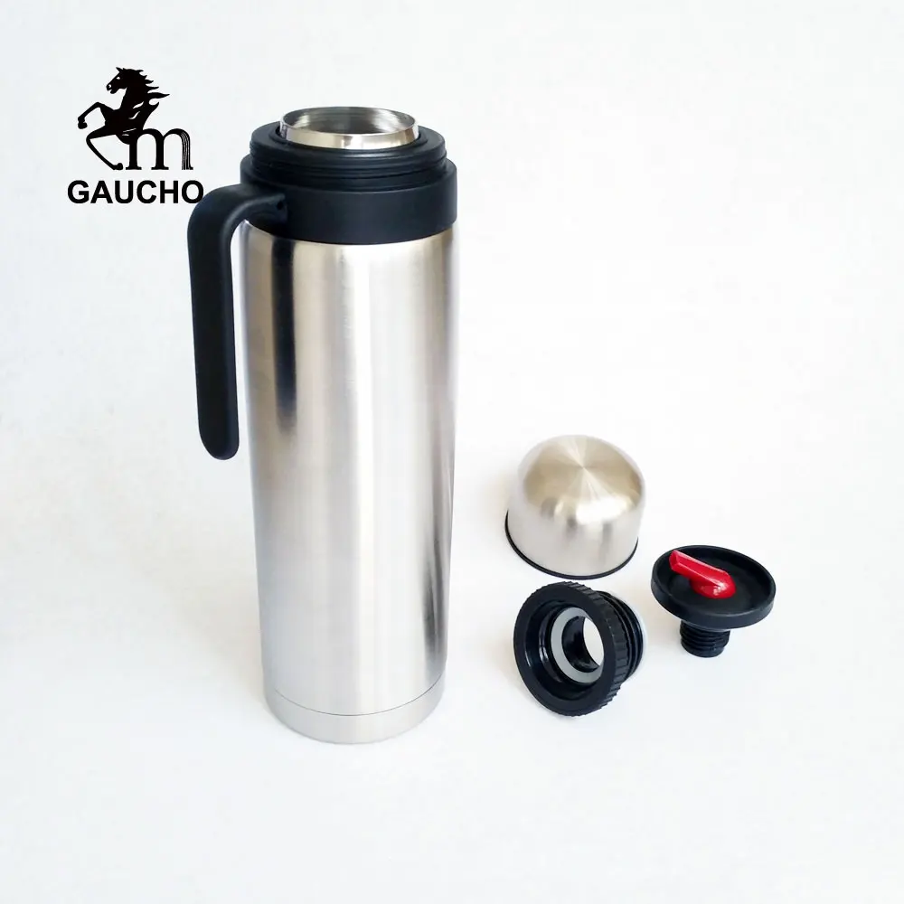 100 шт./лот Gaucho Yerba Mate термос из нержавеющей стали Вакуумная фляжка бутылка 1000 мл