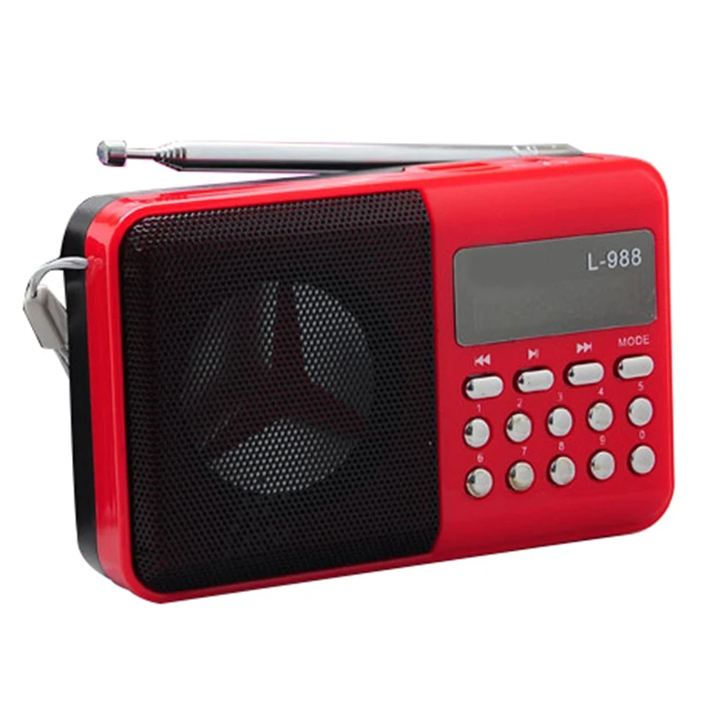 L-988 Hifi динамик микро-usb мини-динамик музыкальный плеер о-динамик с fm-радио mp3-плеер
