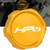 hp4 logo motorcycle accessories aluminum rear fuel brake fluid reservoir cap oil cup cover for bmw hp4 hp 4 2014 2015 2016 2017