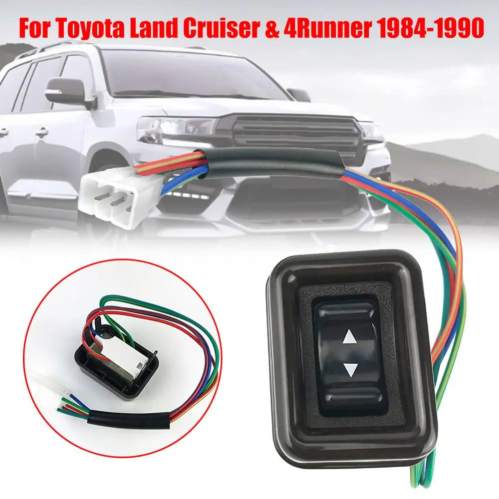 

Power Window Door Switch For Toyota Land Cruiser & 4 Runner 1984-1990 84810-90A01-06 Glass Lifter 2 Button 3Pins Car Switch