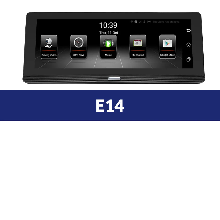 E14 E-ACE E14 Автомобильные видеорегистраторы 4G Android 8,0 дюймов видеорегистратор 1080P видео рекордер gps навигация ADAS Dashcam с камерой заднего вида авто Dvr - Название цвета: E14