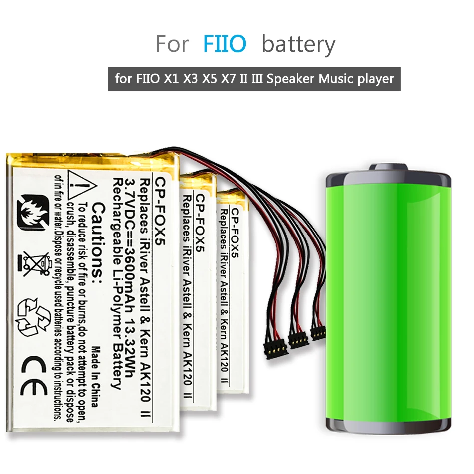 Высококачественный аккумулятор KiKiss X1 X3 X5 X7 3500 мАч для FIIO II III | Мобильные телефоны
