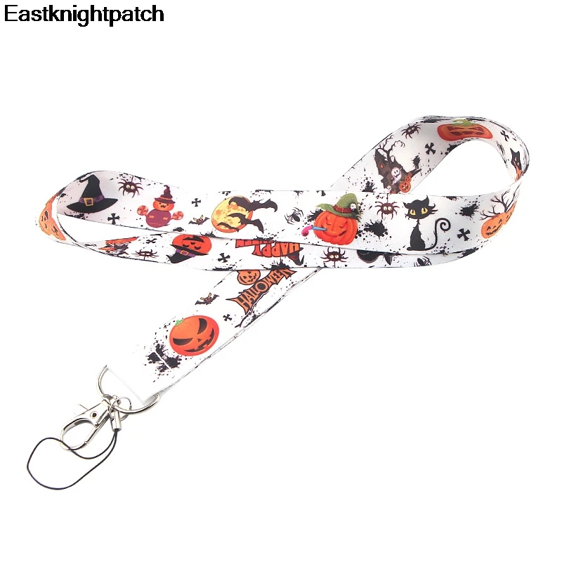 Хэллоуин шаблон Многофункциональный ремешок для мобильного телефона ключ в