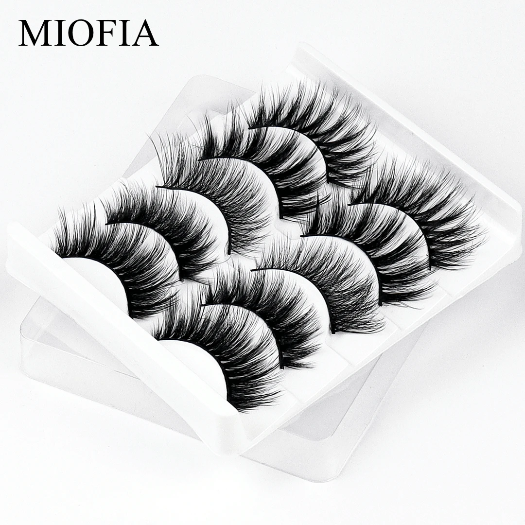 Норковые ресницы MIOFIA 5 пар 3D норковые натуральные длинные накладные