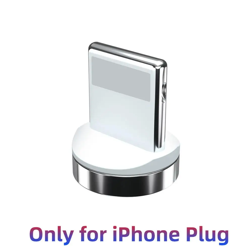 For IOS Plug No wire ANMONE type C Магнитный кабель Android Micro USB кабели Мобильный планшет быстрое зарядное устройство магнитный шнур телефон зарядка данных USB кабели - Цвет: For IOS Plug No wire