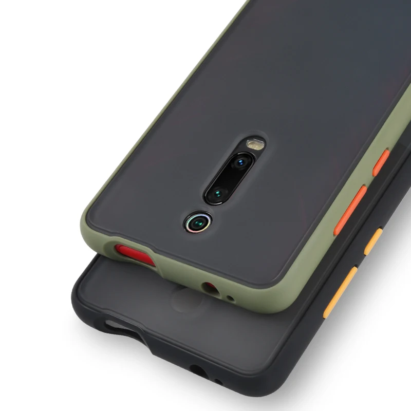 Matte Transparent Phone Case for Xiaomi Redmi K20 Pro mi 9T pro Silicone Frame Armor Hard Clear Back Cover Shockproof Funda |