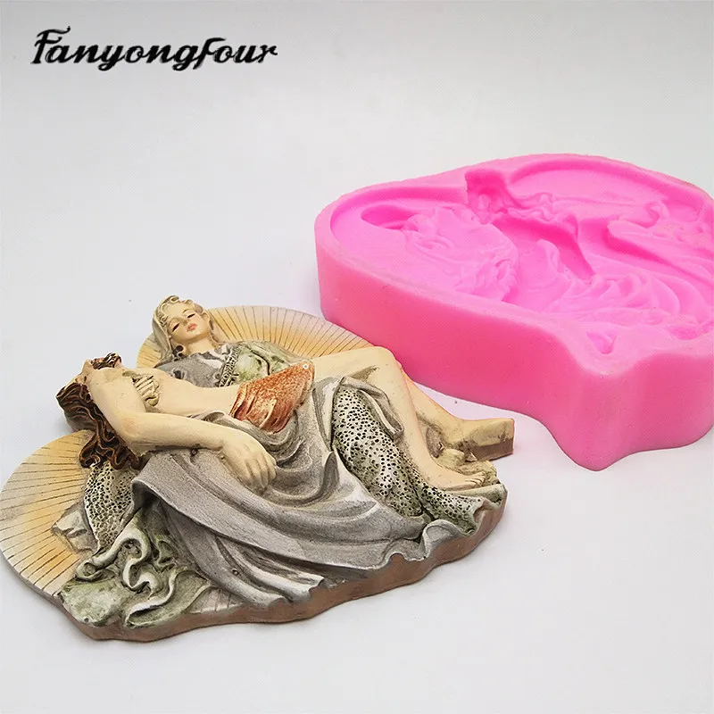 Силиконовая форма для торта с Иисусом Христом пластырь шоколада свечи