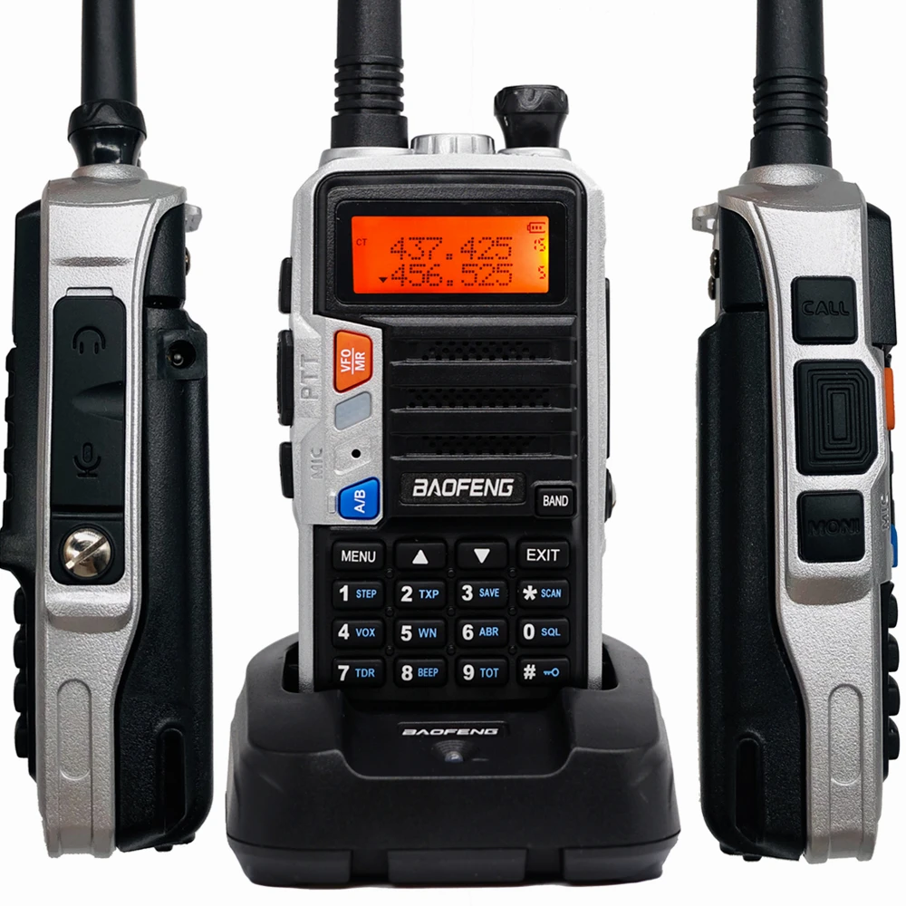 Портативная рация Baofeng 10 км высокая мощность 8 Вт двухстороннее радио портативное
