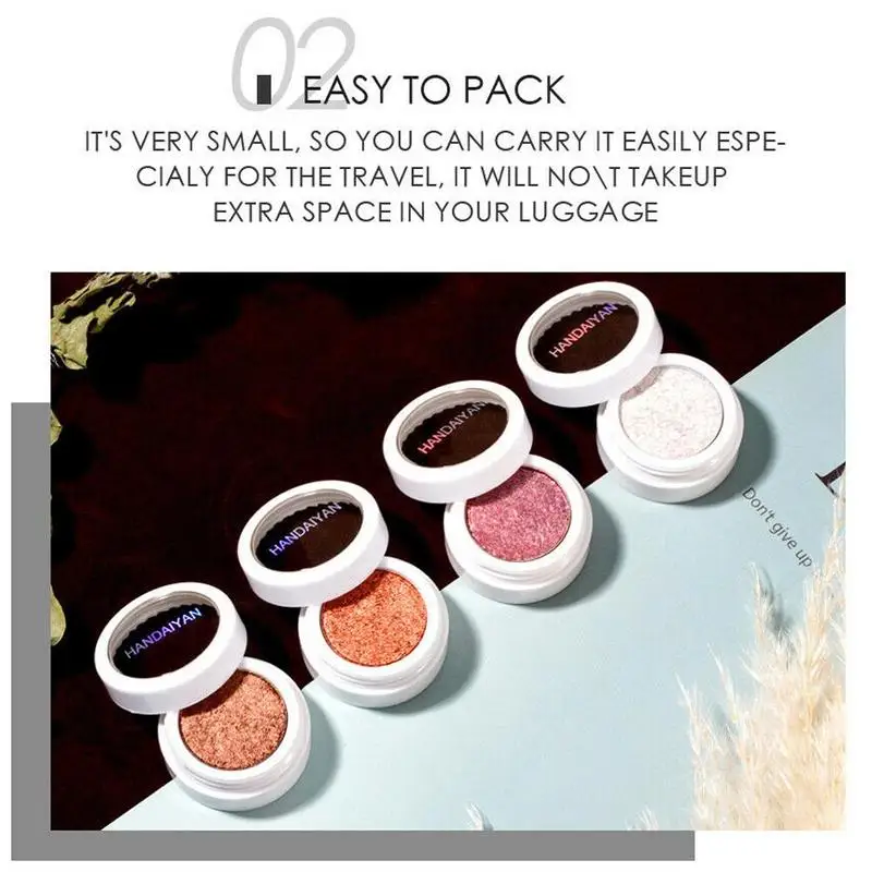 12 Colors Matte Glitter Shimmering Eyeshadow Eyeshadow Palette Metallic Shiny Long-lasting Waterproof Cosmetic Shimmer Eyeshadow