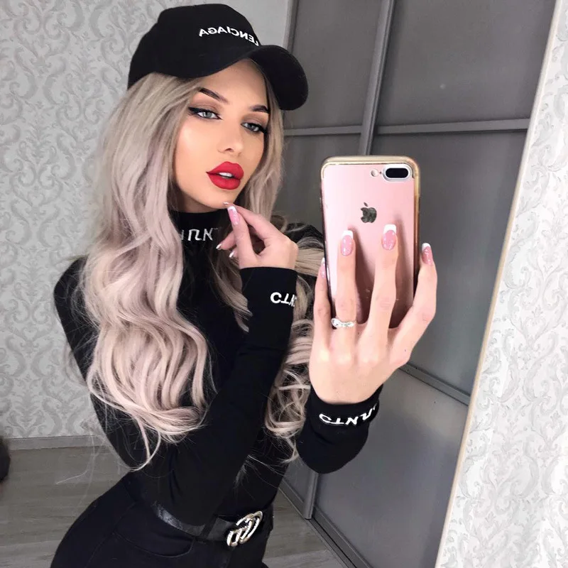 black mock neck letters embroidered bodysuit streetwear women top