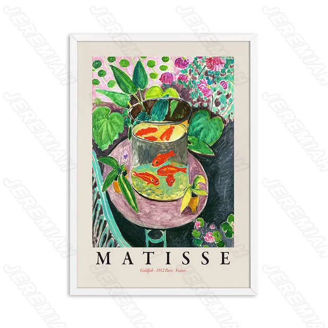 

Colorful Fish Tank Flower Landscape Poster Nordic Style Wall Art Canvas Print Painting Modern Living Room Decoration