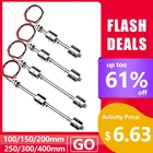 Двойной Поплавковый выключатель резервуар датчик уровня воды и жидкости нержавеющая сталь Поплавковый выключатель резервуар датчики потока 10 Вт50 Вт 6 размеров