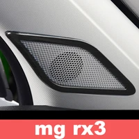 lsrtw2017 car front triangle pillar sound speaker frame trims for mg roewe rx3 2018 2019 2020 audio accessories auto styling