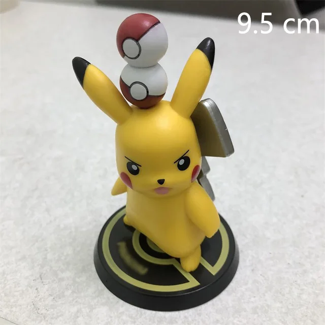 9.5cm Большой размер X Y Hydreigon Entei Genesect Raichu pika аниме экшн& toyp Покемон Фигурки Коллекция Модель игрушки подвижная база - Цвет: 9.5cm