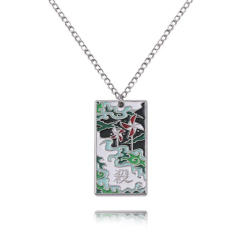 

Carton Anime Demon Slayer Necklaces Kimetsu No Yaiba Metal Pendant Party Halloween Cosplay Necklaces Fans Gift Birthday Gift