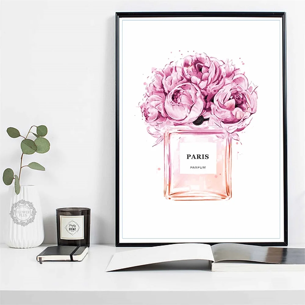 Нордическое домашнее украшение абстрактный кокосовый флакон с духами и цветами