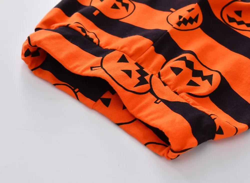 2021 Autumn New Baby Boys Girls Clothing Set Long Sleeve Halloween Style Infant 3pcs Suit(Baby Rompers+Pants+Hat)Newborn Clothes | Детская