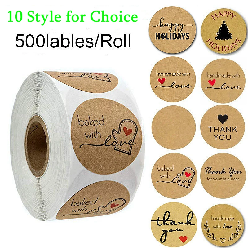 Пользовательские наклейки s Крафт ручной работы стикер для праздничной