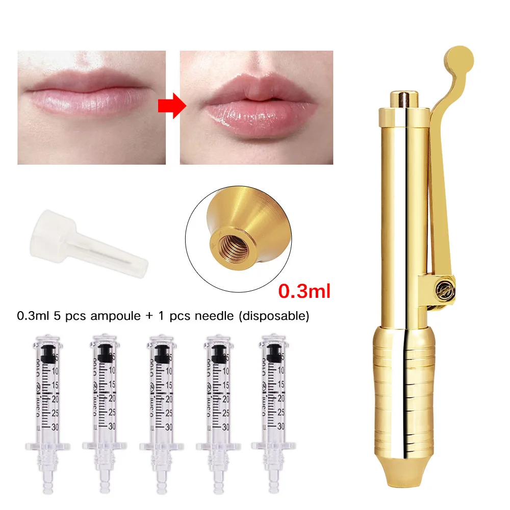Инъекция губ гиалуроновая ручка Массаж пульверизатор Ручка Комплект Анти