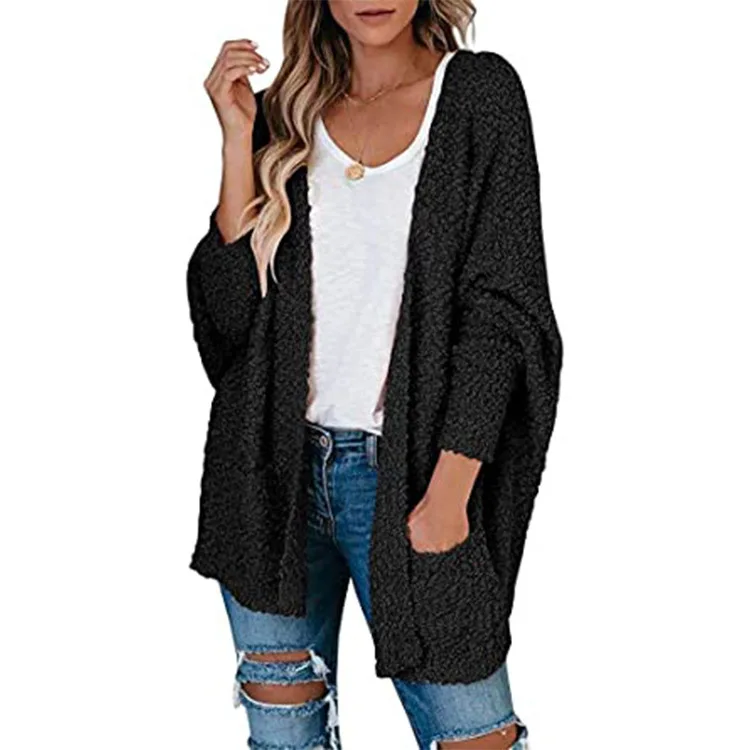 OMCHION 2020 осень и зима Новый Повседневный розовый свитер пальто для женщин