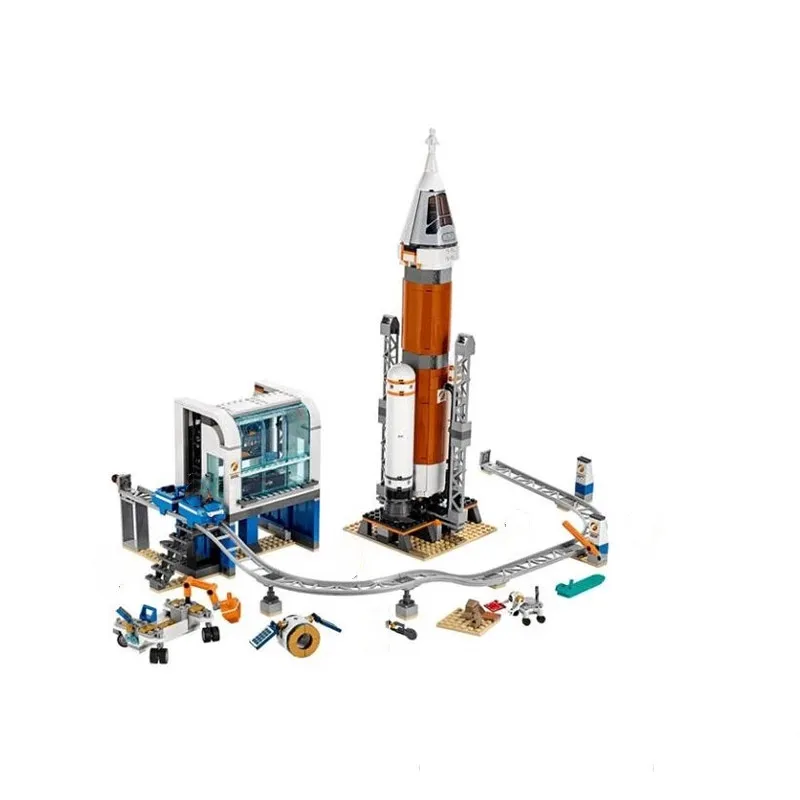 2020 City Rocket Control Center строительные блоки игрушки с 60228 60227 60226 космическая серия