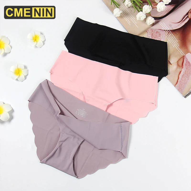 3 шт. женские хлопковые трусы с низкой посадкой батальных размеров|Женские