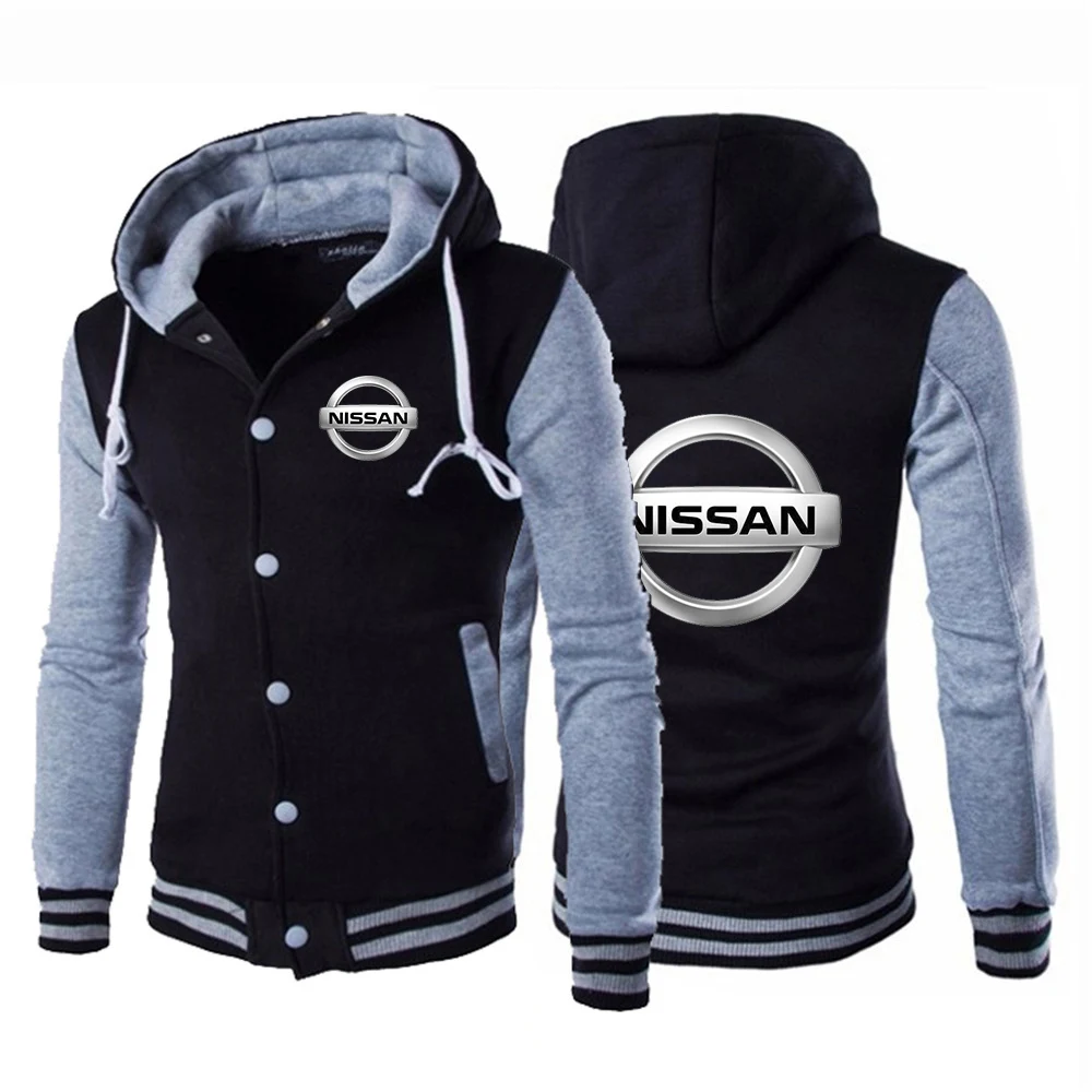 

New NISSAN Autumn Men Jackets Designer Hoodie Uniform Baseball Coat Sport Cotton Sweatshirt