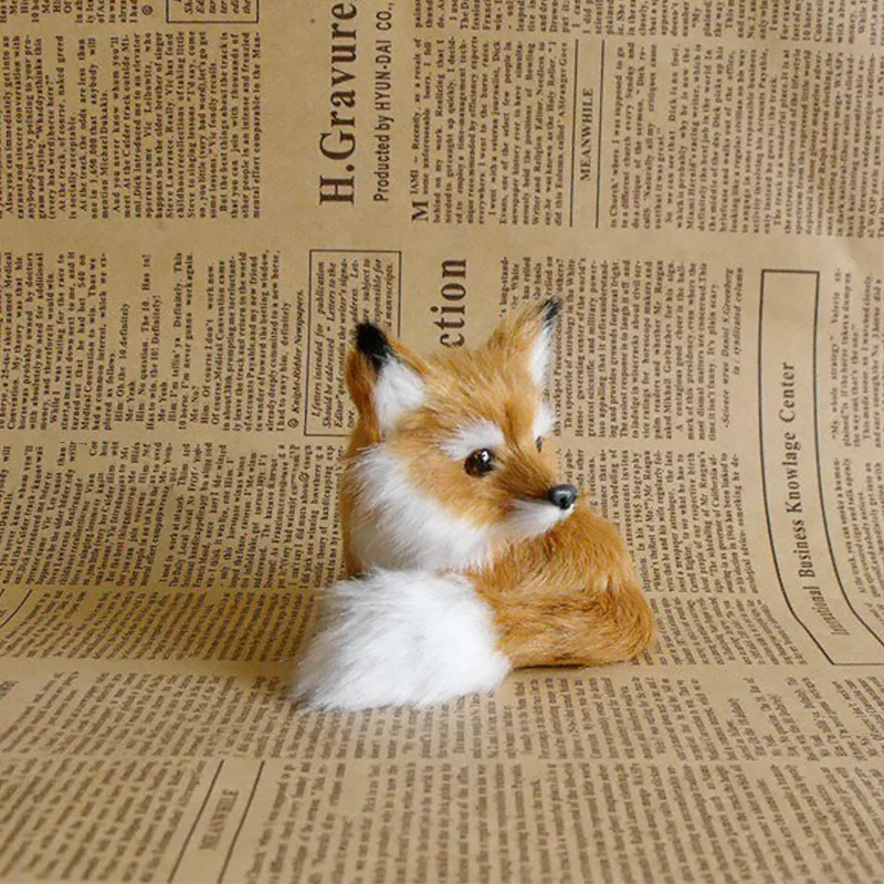 

Simulation Mini Cute Asleep Fox Plush Toy Doll Realistic Stuffed Animal Soft Plush Kids Toy Birthday Gift Home Decoration 2021
