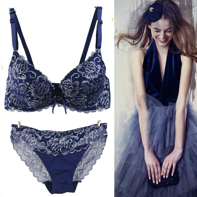 Роскошные комплекты бюстгальтеров и трусиков женские кружевные сексуальные