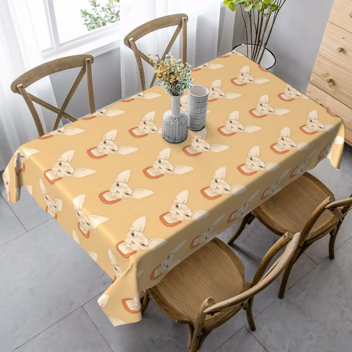 Кошка Сфинкс скатерть протектор печати крышка стола полиэстер День рождения