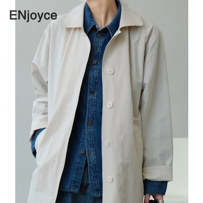 Пальто женское с отложным воротником винтажная ветровка надписью и логотипом