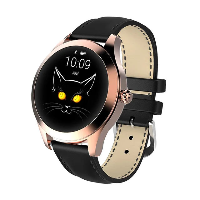 

Black Silver Bluetooth Women Smart Watch IP68 Waterproof Heart Rate Sleep Monitoring Smartwatch IOS Android Smartband Ladies