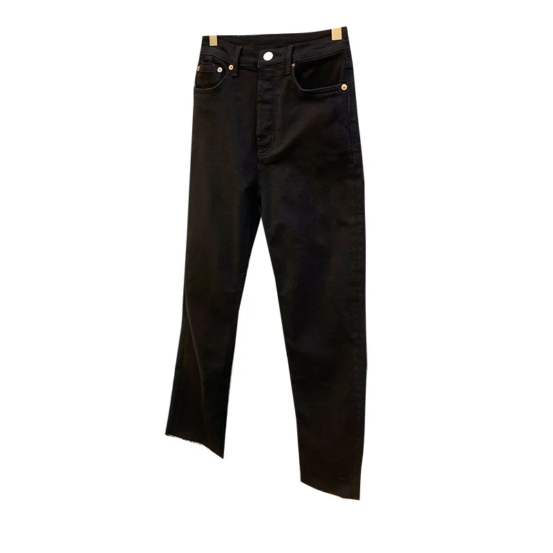 Женские джинсы 2020 Ранняя весна Популярные Ins популярные джинсовые микро-трубы