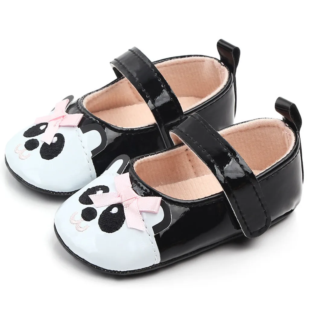 Обувь для маленьких девочек удобные модные пинетки с бантом бабочкой детская