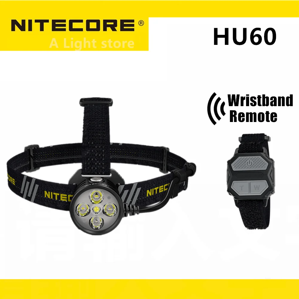 Оригинальный светодиодный фонарь NITECORE HU60 4 x CREE XP-G3 S3 LED s + 1 XHP35 HD E2 максимальная