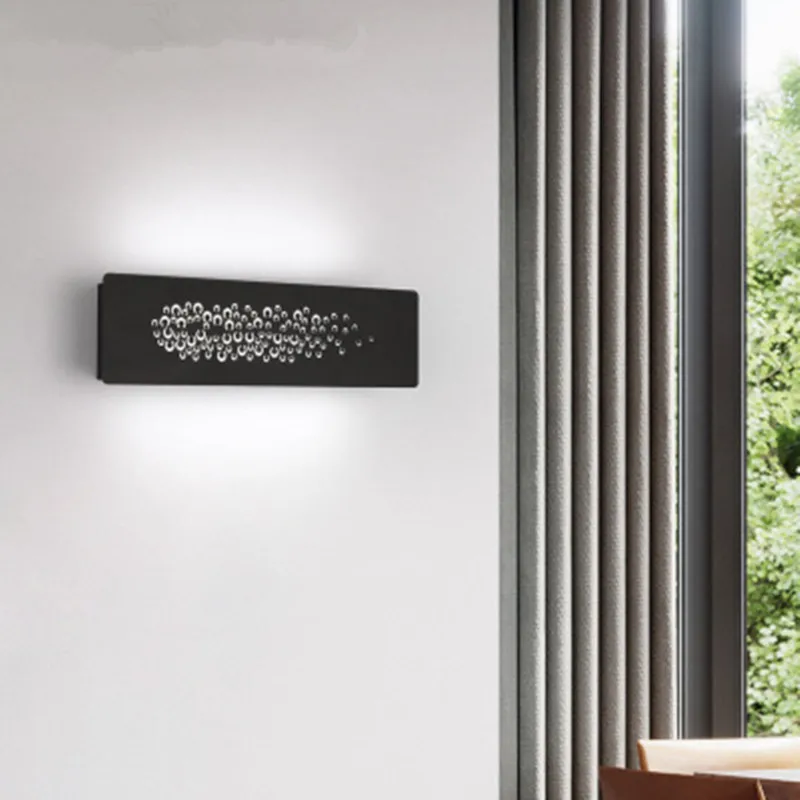 

New personality rectangular led wall lamp simple creative decorative aisle wall lamp Nordic bedroom bedside lamp