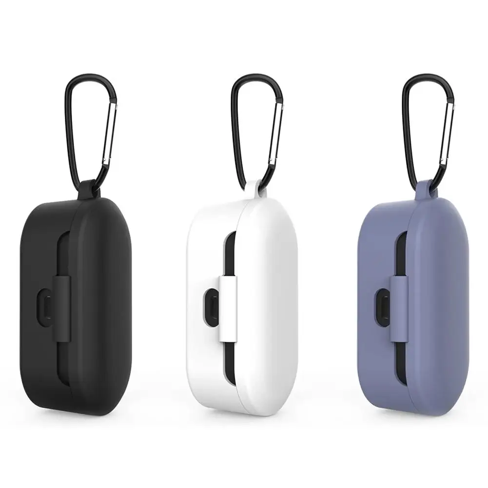 

Wireless Bluetooth Headset Silicone Case For QCY T1S Drop-proof Storage Box Earphone Case Protective Cover Accessory