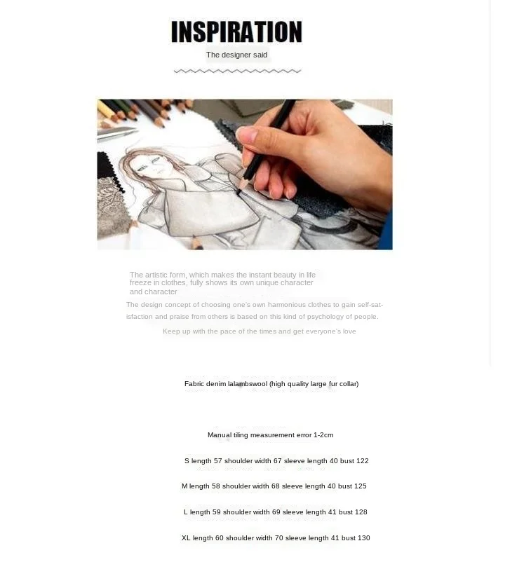 

Large Fur Collar Plus Suede Denim Jacket Loose Thickened Lamb Wool Cotton Coat Jackets for Women Denim Jacket Women Coat