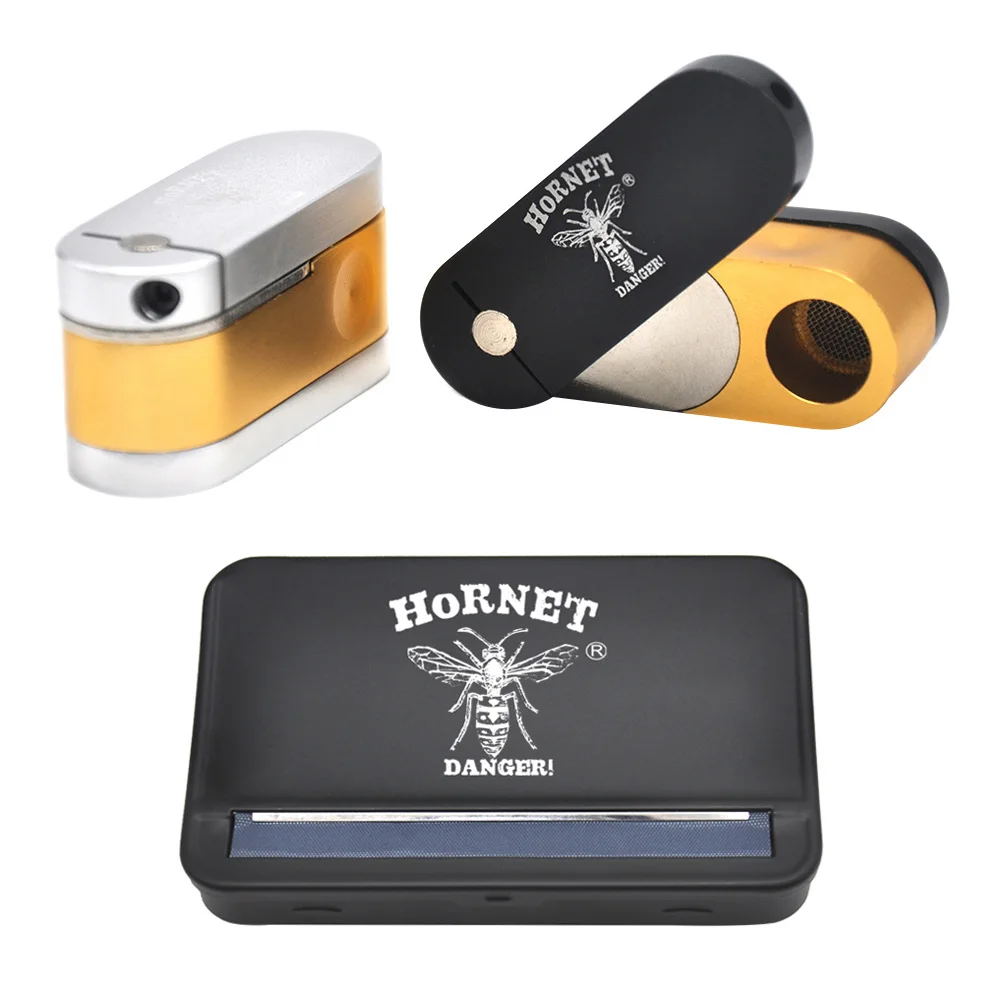 

HORNET 110mm Metal Cigarette Maker Housing and metal tube are suitable for 110mm paper hand-rolling cigarette maker